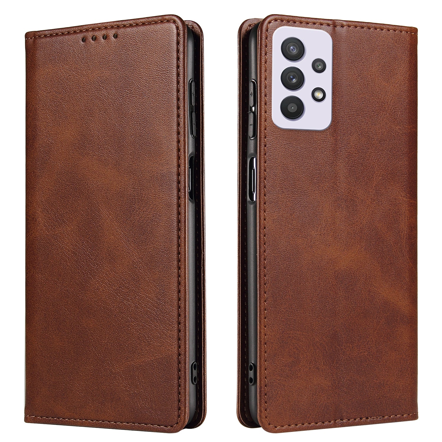 PU Leather Anti-fall Phone Case For Samsung Galaxy A33 5G Wallet Stand Calf Texture Protective Phone Cover PU Leather Anti-fall Phone Case For Samsung Galaxy A33 5G Wallet Stand Calf Texture Protective Phone Cover